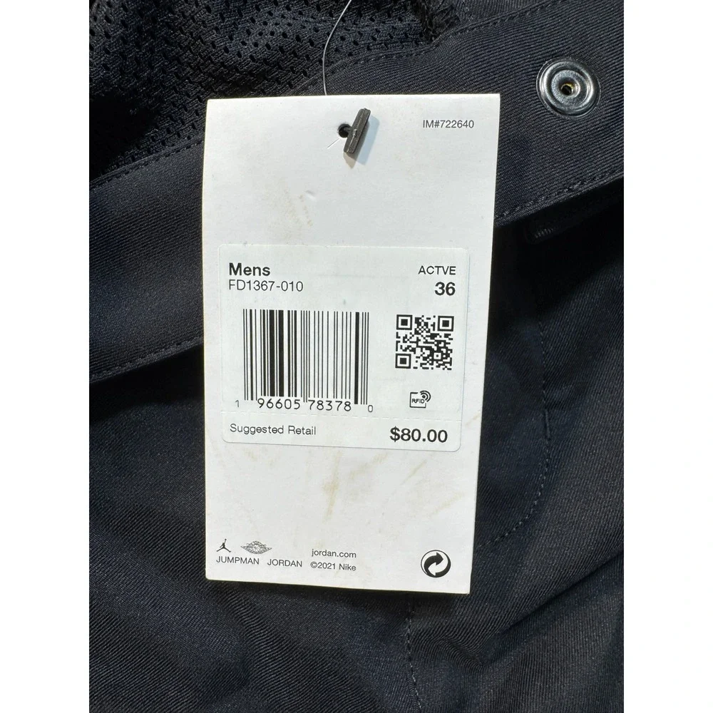 Jordan Dri-FIT Cargo Shorts Mens 36 Black
